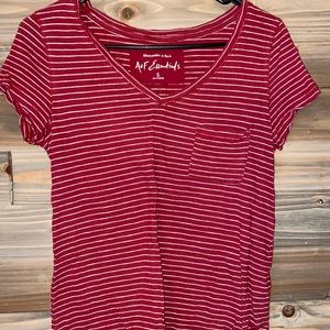 Striped red shirt